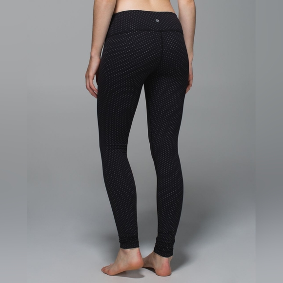 Lululemon Wunder Under Pant Teeny Dot Black White - Picture 3 of 11